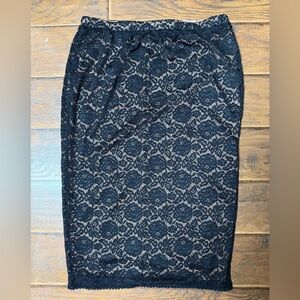 Gentle Fawn Elegant Black Lace Skirt